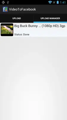 Video to Facebook android App screenshot 0