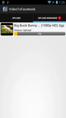 Video to Facebook android App screenshot 2